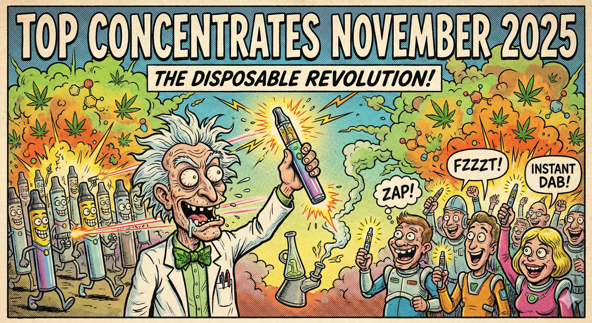 Top Cannabis Concentrates of November 2025: The Disposable Revolution