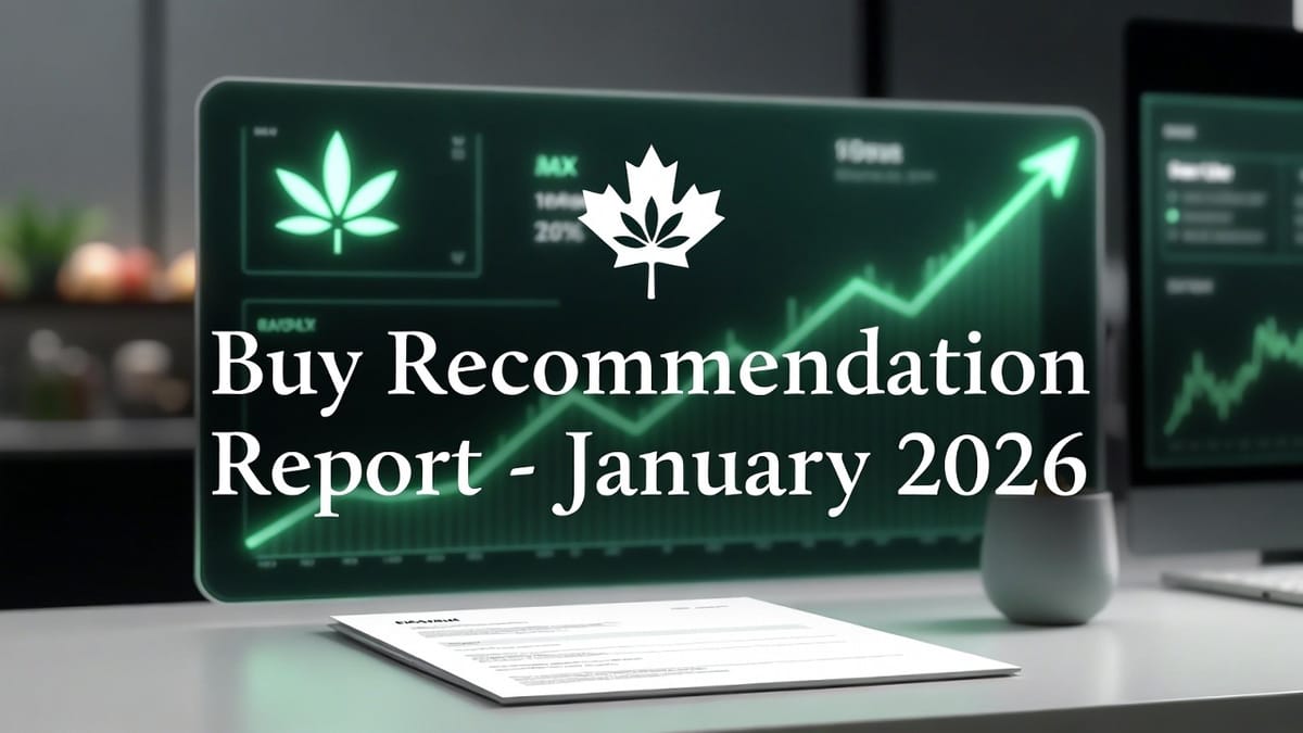 Buy Recommendation Report: Top Cannabis Products - January 2026