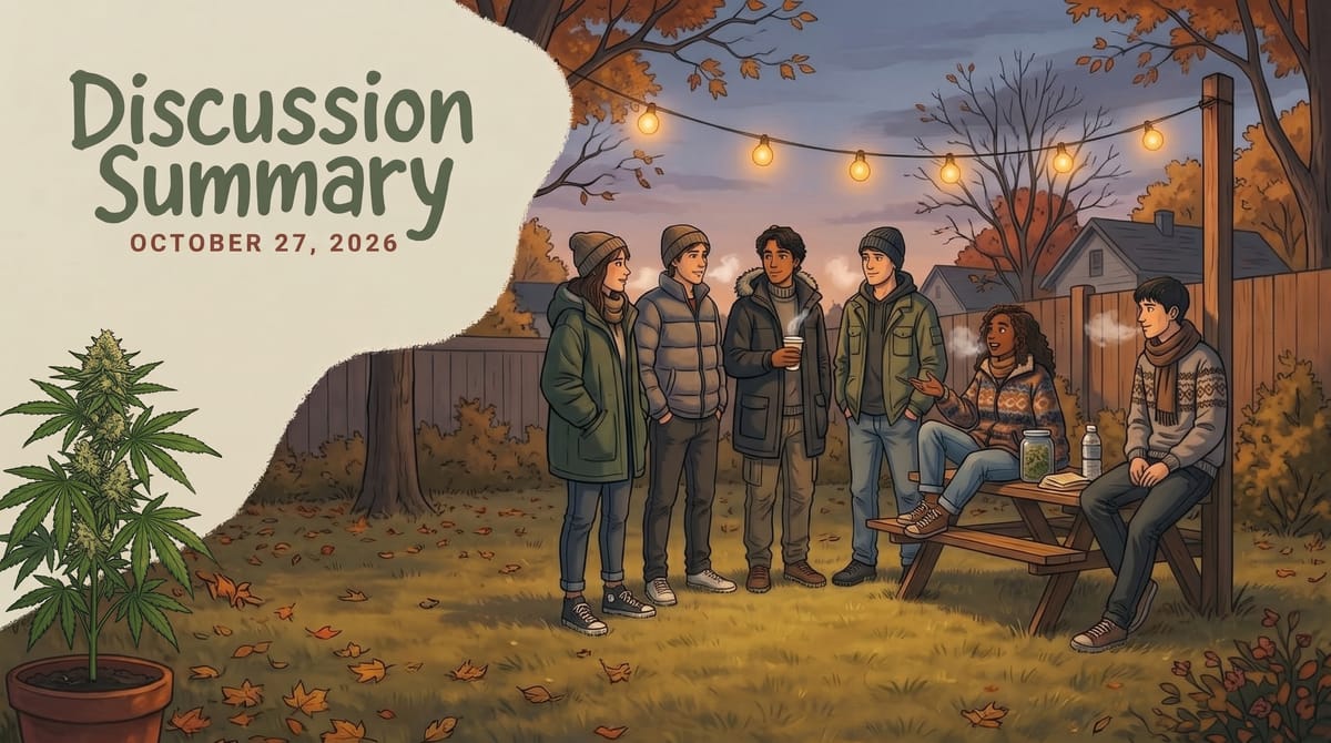 Canadian Cannabis Community Discussion Summary: October 27, 2026