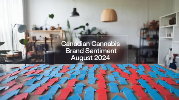 Canadian Cannabis Brands By Sentiment August 2024