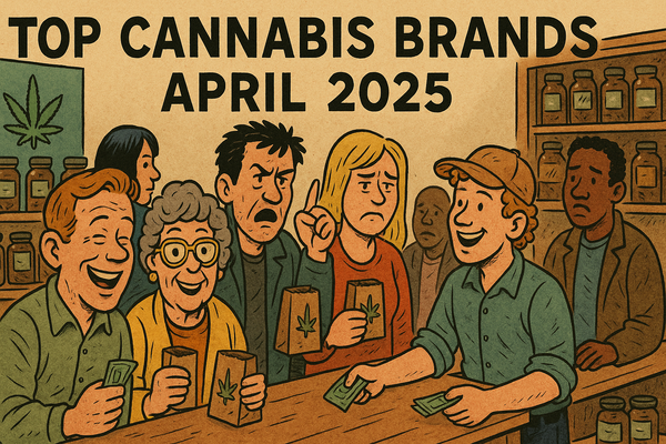 Canadian Cannabis Brands by Sentiment for April 2025 - Flower