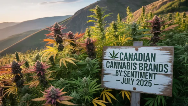 Canadian Cannabis Brands by Sentiment – July 2025 (Flower)