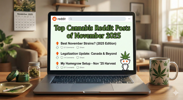 Top Cannabis Reddit Posts of November 2025