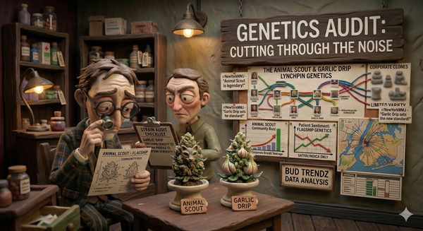 Animal Scout and Garlic Drip—The New York Genetics Cutting Through the Corporate Noise