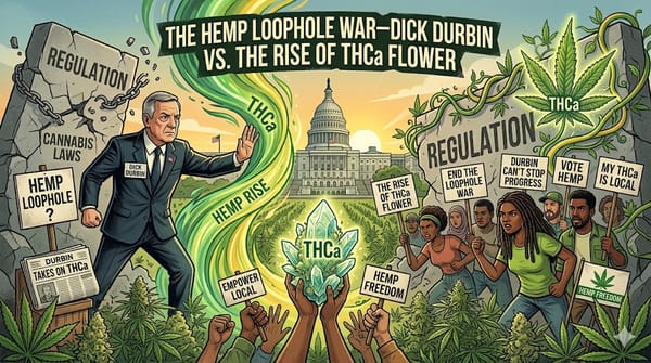 The Hemp Loophole War—Dick Durbin vs. the Rise of THCa Flower